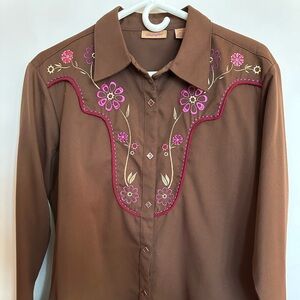 Wrangler Chocolate Brown Casual Shirt